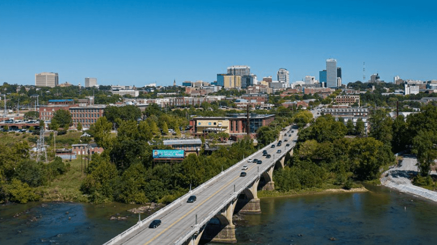 Columbia South Carolina ariel view